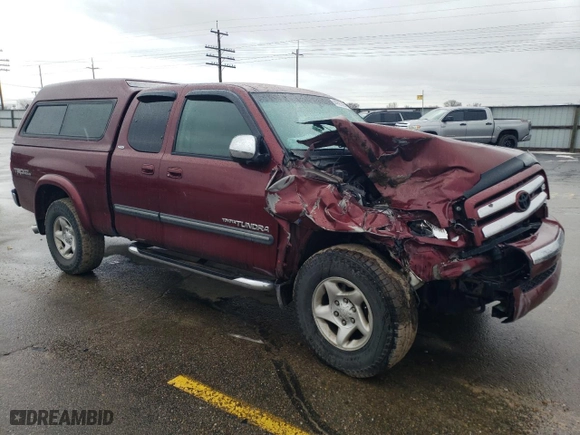 2003 Toyota Tundra SR5 with VIN 5TBBT44143S415584, listed as a Copart auction lot 44997395 with 221,385 mi miles and Salvage Title. Bid and sale history available at carsss.com. Image 4.