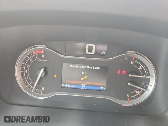 2020 Honda Ridgeline RTL-E with VIN 5FPYK3F71LB016725, listed as a Copart auction lot 60541485 with 66,840 mi miles and Salvage title. Bid and sale history available at DreamBid. Image 9.