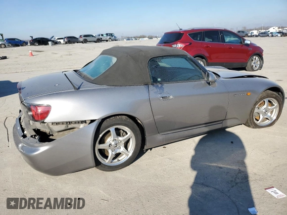 2001 Honda S2000 z VIN JHMAP11441T000038, wystawiony jako Copart lot #88080065 z przebiegiem Nie podano mil oraz Szkoda całkowita • Salvage title. Historia ofert i sprzedaży dostępna na DreamBid. Obrazek 3.