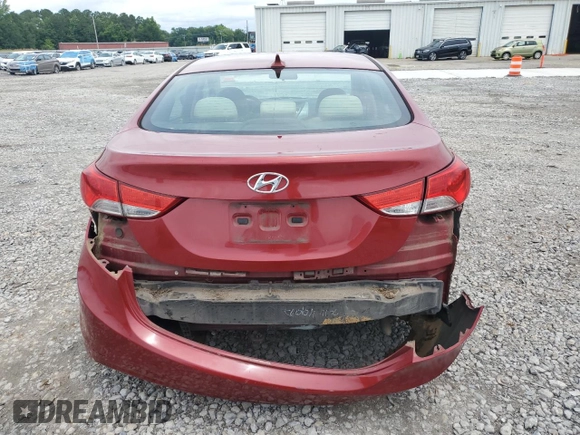 2013 Hyundai Elantra GLS with VIN 5NPDH4AE3DH201363, listed as a Copart auction lot 58577385 with 176,955 mi miles and Clean title. Bid and sale history available at DreamBid. Image 6.