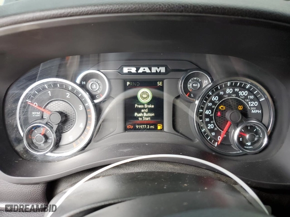 2024 Ram 2500 Big Horn with VIN 3C6UR5DLXRG169662, listed as a Copart auction lot 44687915 with 91,977 mi miles and Salvage Title. Bid and sale history available at carsss.com. Image 9.