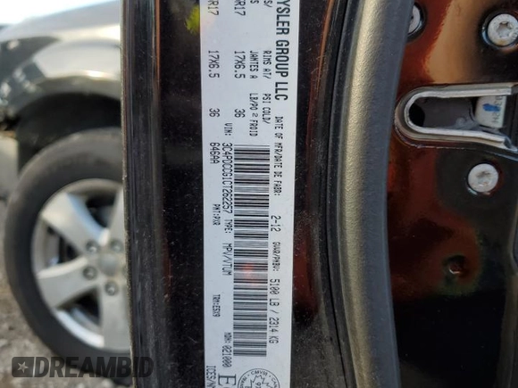 2012 Dodge Journey SXT with VIN 3C4PDCCG1CT262257, listed as a Copart auction lot 79523604 with 78,610 mi miles and Clean title. Bid and sale history available at DreamBid. Image 16.