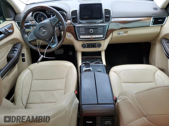 2017 Mercedes-Benz GLS 550 with VIN 4JGDF7DE0HA935289, listed as a Copart auction lot 49321194 with 61,205 mi miles and . Bid and sale history available at DreamBid. Image 8.