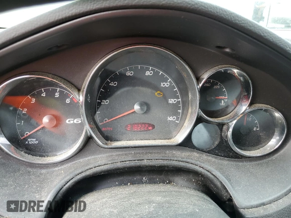 2006 Pontiac G6 GTP z VIN 1G2ZM551364162379, wystawiony jako Copart lot #73416394 z przebiegiem 218 222 mil mil oraz Szkoda całkowita • Salvage title. Historia ofert i sprzedaży dostępna na DreamBid. Obrazek 9.