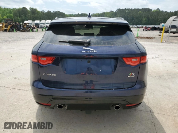 2018 Jaguar F-Pace S with VIN SADCM2FV7JA255776, listed as a Copart auction lot 53561575 with 82,005 mi miles and Salvage title. Bid and sale history available at DreamBid. Image 6.