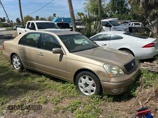 2002 Lexus LS 430 with VIN JTHBN30F820077295, listed as a Copart auction lot 49501835 with 177,980 mi miles and Salvage Title. Bid and sale history available at DreamBid. Image 1.