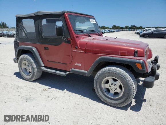1998 Jeep Wrangler SE with VIN 1J4FY29P8WP805107, listed as a Copart auction lot 53324475 with 156,831 mi miles and Salvage Title. Bid and sale history available at carsss.com. Image 4.