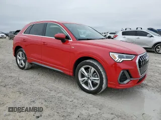 2022 Audi Q3 S line Premium Plus with VIN WA1EECF32N1147622, listed as a Copart auction lot 42111635 with 19,997 mi miles and Salvage Title. Bid and sale history available at carsss.com. Image 4.