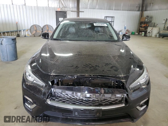 2019 Infiniti Q50 Luxe z VIN JN1EV7AR2KM555382, wystawiony jako Copart lot #49493895 z przebiegiem 82 409 mil mil oraz Szkoda całkowita • Salvage title. Historia ofert i sprzedaży dostępna na DreamBid. Obrazek 5.