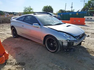2002 Toyota Celica GT with VIN JTDDR32TX20129902, listed as a IAAI auction lot 41443750 with 203,652 mi miles. Bid and sale history available at carsss.com. Image 1.