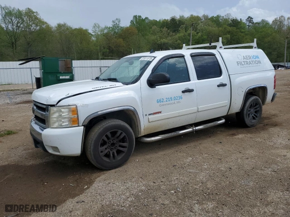 2007 Chevrolet Silverado 1500 LTZ with VIN 2GCEC13J771627946, listed as a Copart auction lot 51911375 with 213,442 mi miles and Salvage Title. Bid and sale history available at carsss.com. Image 1.