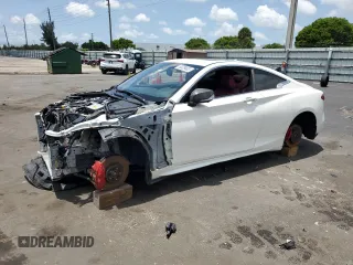 2021 Infiniti Q60 Red Sport 400 with VIN JN1FV7LL1MM560170, listed as a Copart auction lot 58329605 with 35,742 mi miles and Non repairable. Bid and sale history available at DreamBid. Image 1.