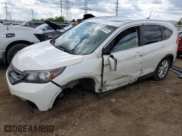 2012 Honda CR-V EX-L z VIN 5J6RM4H7XCL033265, wystawiony jako Copart lot #58824415 z przebiegiem 151 650 mil mil oraz Szkoda całkowita • Salvage title. Historia ofert i sprzedaży dostępna na DreamBid. Obrazek 1.