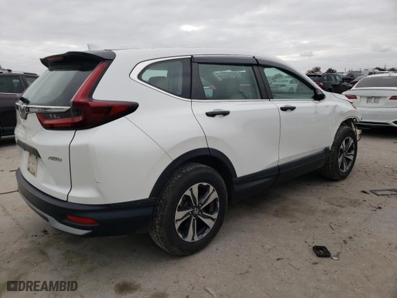 2020 Honda CR-V LX with VIN 2HKRW2H21LH652947, listed as a Copart auction lot 43975275 with 98,444 mi miles and Salvage Title. Bid and sale history available at carsss.com. Image 3.