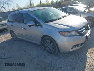 2015 Honda Odyssey EX-L with VIN 5FNRL5H62FB064541, listed as a IAAI auction lot 42048705 with 176,620 mi miles and . Bid and sale history available at DreamBid. Image 1.