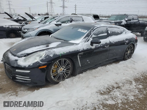 2015 Porsche Panamera 4S Executive with VIN WP0BB2A75FL060132, listed as a Copart auction lot 87907655 with 94,820 mi miles and Salvage Title. Bid and sale history available at DreamBid. Image 1.