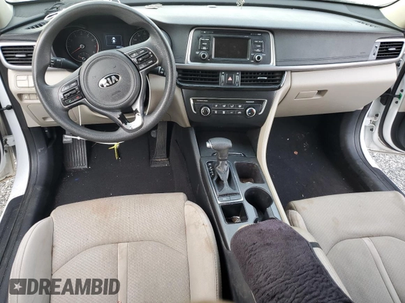 2016 Kia Optima LX with VIN 5XXGT4L35GG039212, listed as a Copart auction lot 48827305 with 155,611 mi miles and Salvage Title. Bid and sale history available at carsss.com. Image 8.