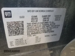 2023 Buick Encore GX Preferred with VIN KL4MMBS27PB072564, listed as a Copart auction lot 54400515 with 48,054 mi miles and Non repairable. Bid and sale history available at DreamBid. Image 13.