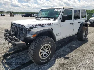 2021 Jeep Wrangler Unlimited Rubicon with VIN 1C4HJXFN6MW685250, listed as a Copart auction lot 55730915 with 48,049 mi miles and Salvage Title. Bid and sale history available at carsss.com. Image 1.