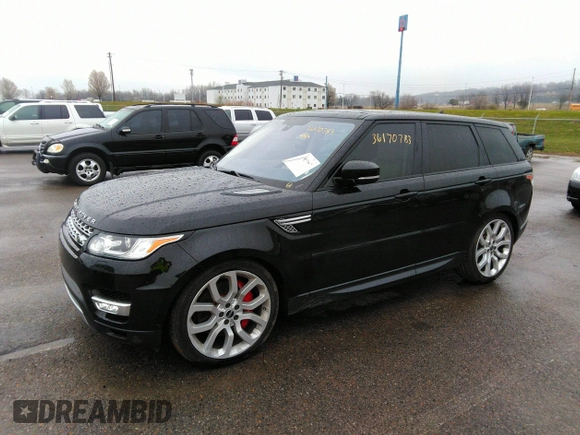 2016 Land Rover Range Rover Sport V8 Dynamic with VIN SALWR2EF1GA555514, listed as a IAAI auction lot 36170783 with 94,144 mi miles. Bid and sale history available at carsss.com. Image 2.