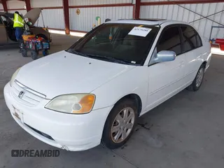 2003 Honda Civic EX with VIN 2HGES267X3H598194, listed as a IAAI auction lot 42175288 with 191,414 mi miles. Bid and sale history available at carsss.com. Image 2.