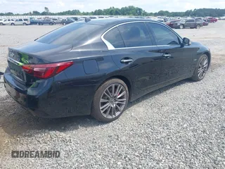 2018 Infiniti Q50 Red Sport 400 with VIN JN1FV7AR2JM481061, listed as a IAAI auction lot 42362510 with 70,028 mi miles and . Bid and sale history available at DreamBid. Image 4.