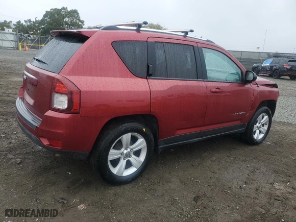 2014 Jeep Compass Sport with VIN 1C4NJCBB6ED859595, listed as a Copart auction lot 45177675 with 108,129 mi miles and Salvage Title. Bid and sale history available at carsss.com. Image 3.