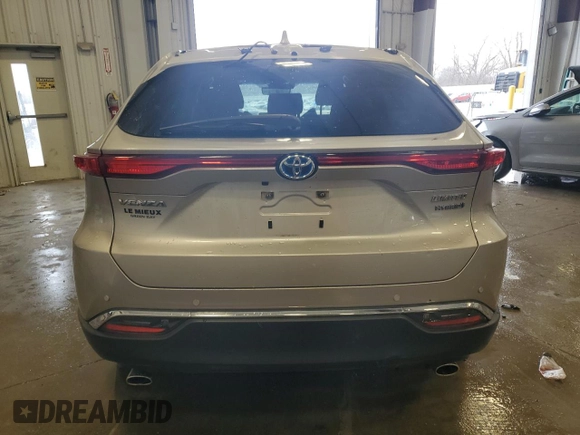2021 Toyota Venza LE with VIN JTEAAAAH0MJ010843, listed as a Copart auction lot 53074525 with 80,733 mi miles and Salvage Title. Bid and sale history available at carsss.com. Image 6.