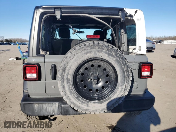 2022 Jeep Wrangler Sport with VIN 1C4HJXAG5NW235311, listed as a Copart auction lot 45044255 with 27,280 mi miles and Salvage title. Bid and sale history available at DreamBid. Image 6.