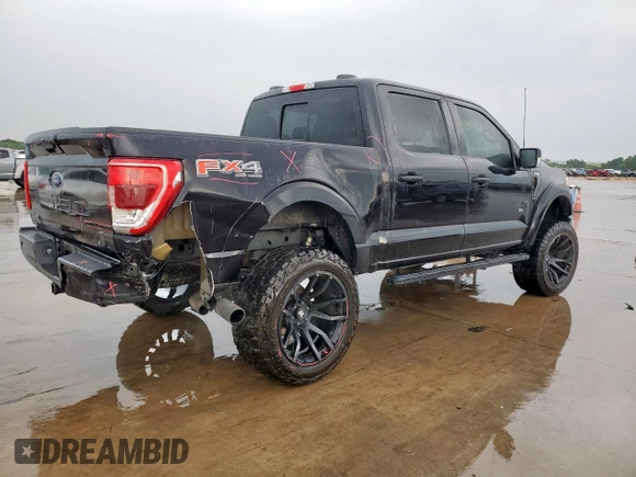 2021 Ford F-150 XL with VIN 1FTFW1E56MKE48479, listed as a Copart auction lot 55668925 with 108,933 mi miles and Salvage title. Bid and sale history available at DreamBid. Image 3.