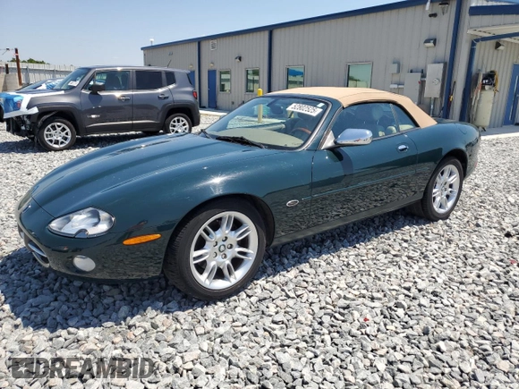 2002 Jaguar XK with VIN SAJDA42C62NA25816, listed as a Copart auction lot 52802525 with Not Provided miles and Salvage Title. Bid and sale history available at DreamBid. Image 1.