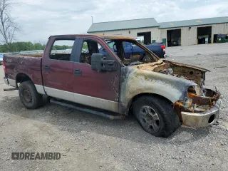 2006 Ford F-150 XLT with VIN 1FTRW14W76FB35976, listed as a Copart auction lot 61838844 with 0 mi miles and Salvage Title. Bid and sale history available at carsss.com. Image 4.