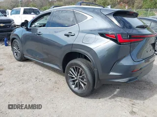 2025 Lexus NX with VIN 2T2GDCAZ1SC023969, listed as a IAAI auction lot 41502796 with 747 mi miles. Bid and sale history available at carsss.com. Image 3.