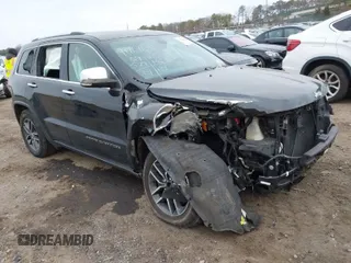 2017 Jeep Grand Cherokee Limited with VIN 1C4RJFBT8HC632124, listed as a IAAI auction lot 41767631 with 54,579 mi miles. Bid and sale history available at carsss.com. Image 1.