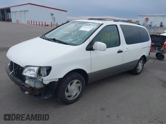 2001 Toyota Sienna LE with VIN 4T3ZF13C21U364354, listed as a IAAI auction lot 41991518 with 198,678 mi miles. Bid and sale history available at carsss.com. Image 2.