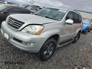 2004 Lexus GX 470 with VIN JTJBT20X140051521, listed as a Copart auction lot 46946505 with 185,462 mi miles and Clean Title. Bid and sale history available at DreamBid. Image 1.