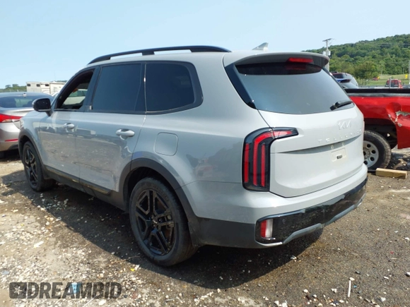 2024 Kia Telluride EX with VIN 5XYP3DGC9RG428637, listed as a IAAI auction lot 40288347 with 26,854 mi miles and . Bid and sale history available at carsss.com. Image 3.