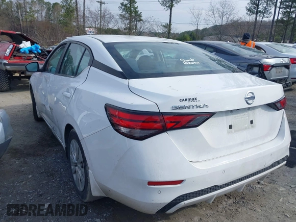 2020 Nissan Sentra S with VIN 3N1AB8BV1LY233890, listed as a IAAI auction lot 41504799 with 59,491 mi miles. Bid and sale history available at carsss.com. Image 3.