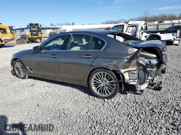 2018 BMW 5 Series 530i with VIN WBAJA5C59JG900052, listed as a Copart auction lot 47998295 with 38,134 mi miles and Salvage Title. Bid and sale history available at carsss.com. Image 2.