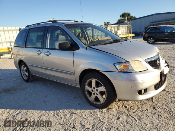 2003 Mazda MPV LX with VIN JM3LW28J530336307, listed as a Copart auction lot 82298964 with 148,449 mi miles and Salvage Title. Bid and sale history available at carsss.com. Image 4.