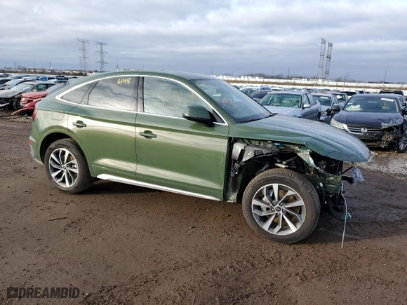 2022 Audi Q5 Sportback S line Premium with VIN WA14AAFY9N2091082, listed as a Copart auction lot 37146023 with NaN miles. Bid and sale history available at carsss.com. Image 4.