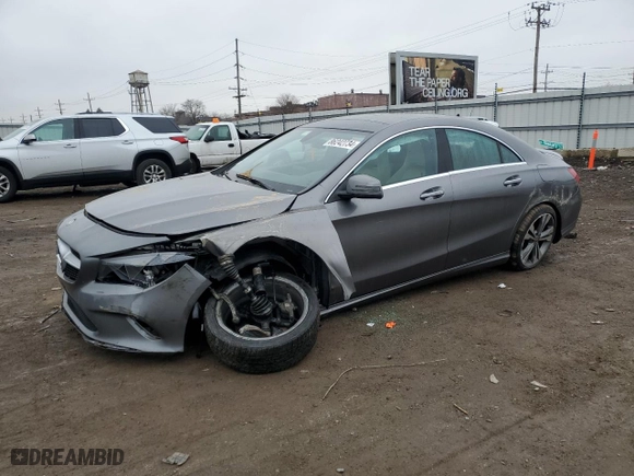 2019 Mercedes-Benz CLA with VIN WDDSJ4GB4KN721017, listed as a Copart auction lot 86242734 with 38,181 mi miles and Non Repairable. Bid and sale history available at carsss.com. Image 1.