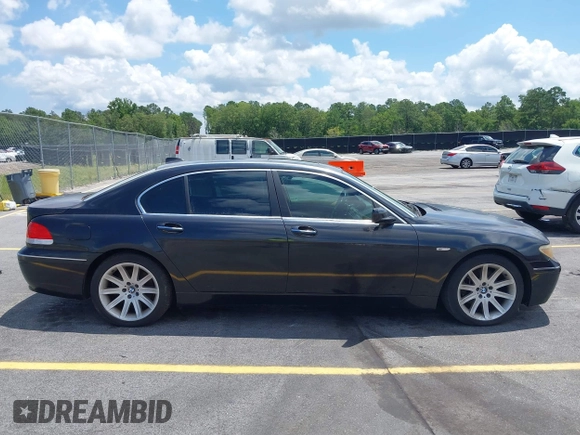 2005 BMW 7 Series 745Li with VIN WBAGN63545DS59212, listed as a IAAI auction lot 42510606 with 124,395 mi miles and . Bid and sale history available at DreamBid. Image 14.