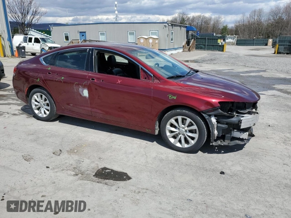 2015 Chrysler 200 C with VIN 1C3CCCCG6FN609625, listed as a Copart auction lot 53061575 with 163,052 mi miles and Salvage Title. Bid and sale history available at DreamBid. Image 4.