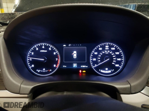 2017 Genesis G80 3.8L with VIN KMHGN4JE1HU199075, listed as a Copart auction lot 72238284 with 41,891 mi miles and Salvage Title. Bid and sale history available at carsss.com. Image 9.