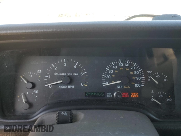 1997 Jeep Cherokee Country with VIN 1J4FJ78S2VL574492, listed as a Copart auction lot 88568685 with 244,465 mi miles and Salvage Title. Bid and sale history available at carsss.com. Image 9.
