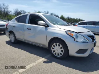 2017 Nissan Versa SV with VIN 3N1CN7AP1HL848232, listed as a Copart auction lot 61668525 with 59,578 mi miles and Salvage title. Bid and sale history available at DreamBid. Image 4.
