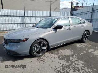 2024 Honda Accord Sport с VIN 1HGCY2F57RA050696, выставлен на аукционе Copart как лот 42721995 с пробегом 26 217 миль миль и Списание • Salvage title. История ставок и продаж доступна на DreamBid. Изображение 1.