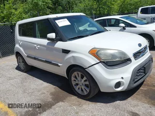 2012 Kia Soul + with VIN KNDJT2A67C7384686, listed as a IAAI auction lot 42147432 with 215,322 mi miles and . Bid and sale history available at DreamBid. Image 1.
