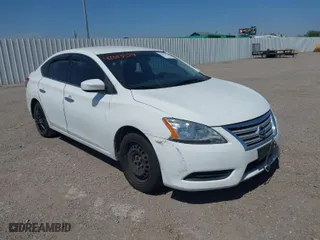2015 Nissan Sentra S with VIN 3N1AB7AP1FY275638, listed as a IAAI auction lot 42013524 with 75,312 mi miles. Bid and sale history available at carsss.com. Image 1.